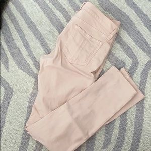 Rag and Bone blush colored skinny jeans